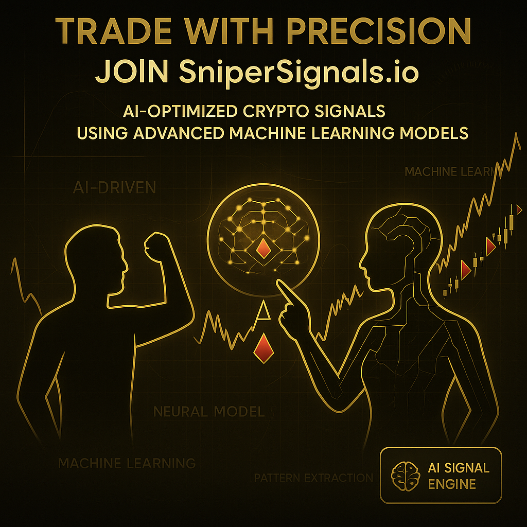 Example signal chart with neon Buy/Sell markers